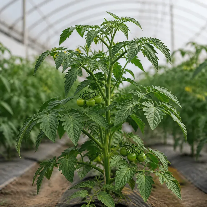 Representación editorial de distintas fases de crecimiento de un cultivo