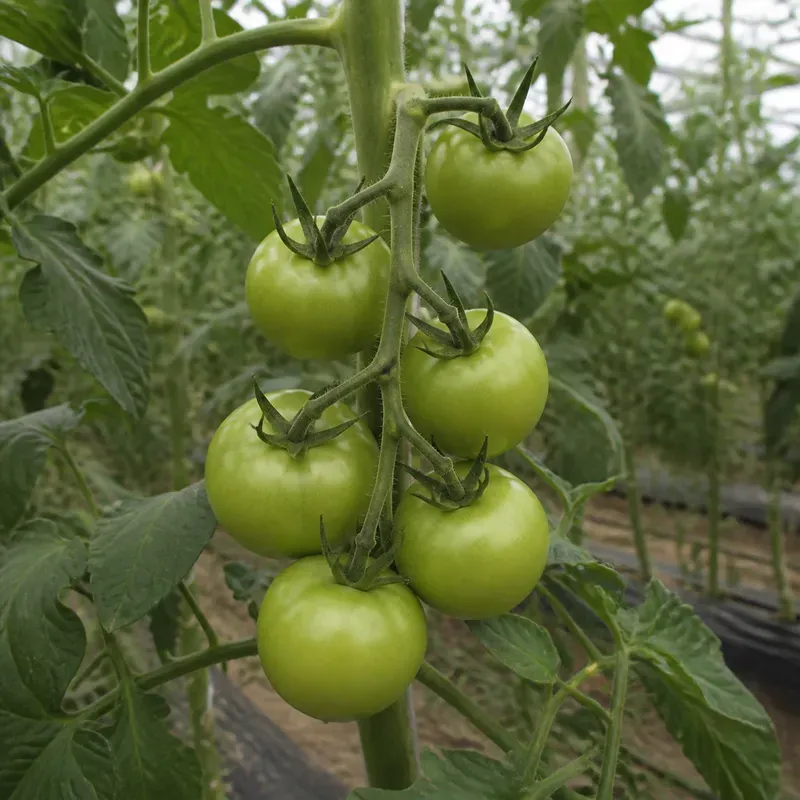 Representación editorial de frutos de tamaño visualmente uniforme en un cultivo