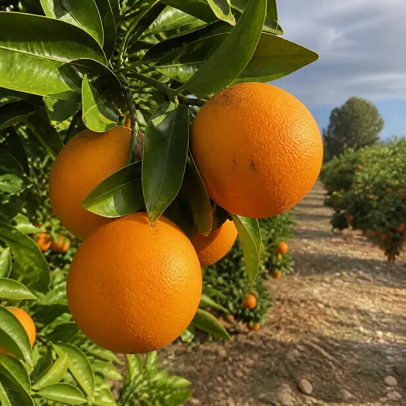 Representación editorial de la superficie intacta de un fruto