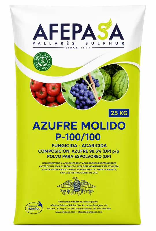 Imagen oficial de AZUFRE MOLIDO P-100/100